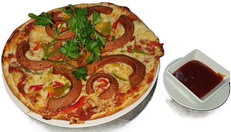 Pizza nach Wahl für 2 Personen (zum Mitnehmen)