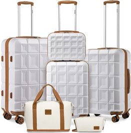 Hartschalenkoffer-Set mit Reisetasche: 13 20 24 & 28 Zoll Koffer & Reisetasche