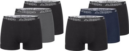 Kappa Boxershorts: 4 / 2x Schwarz + 2x Grau / Gr. M