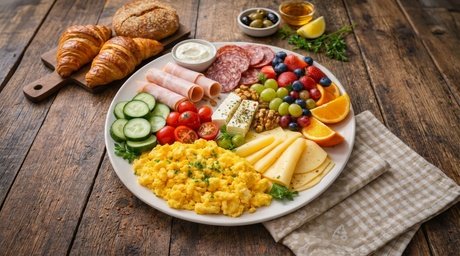 Für 4 Personen: Frühstücksteller nach Wahl