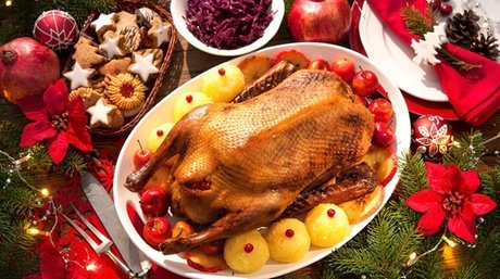 Weihnachtsmenü mit Brust oder Keule für 2 Personen inkl. je 1 Glas Sekt