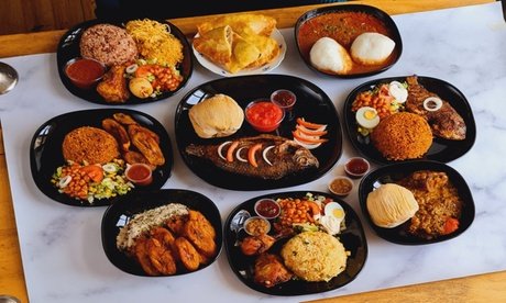 Für 4 Personen: Westafrikanisches 3-Gänge-Menü (Mo.-Fr. einlösbar)