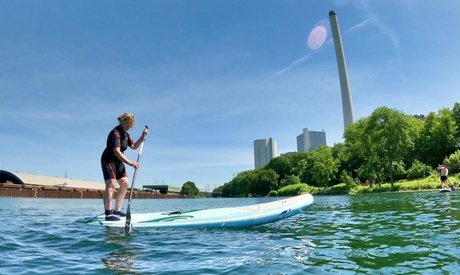 Für 2 Personen: 60 Min. Stand-Up-Paddling-Schnupperkurs inkl. Leihausrüstung