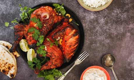 Für 2 Personen: Tandoori 2-Gänge-Menü mit Vorspeise oder Dessert