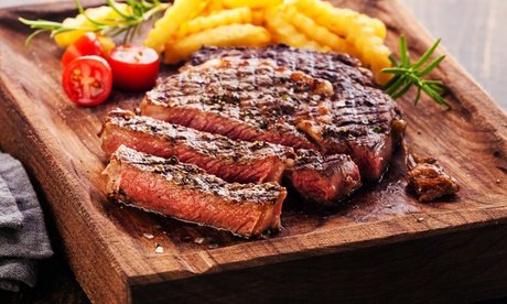 Für 4 Personen: 3-Gänge-Menü mit Black-Angus-Steak