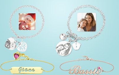 Personalisiertes Armband mit Foto-Gravur