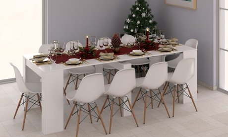 Ausziehbarer Konsolentisch „Prime : Zement