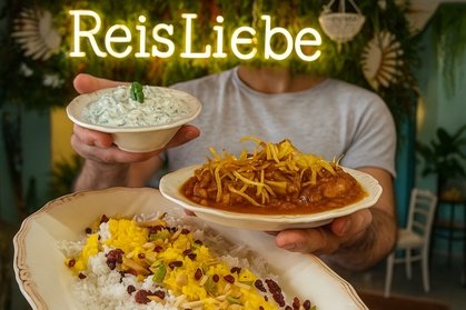 Für 4 Personen: Veganes Reis-Menü inkl. Vor- und Nachspeise nach Wahl