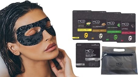 Set: 2er-Set Gesichtsmasken mit Kollagen und Hyaluronsäure