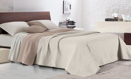 Tagesdecke: Einzel / Grau-Taubengrau