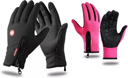 Touchscreen-Handschuhe: 1 / Rosa / Gr. L-XL