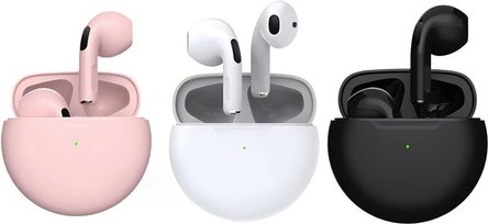 Pro 6 Bluetooth-Kopfhörer: Schwarz / ohne lebenslange Herstellergarantie