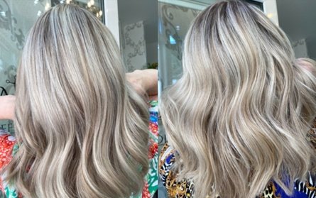 Waschen und Schneiden inkl. 15 Oberkopfsträhnen und Haarkur für 1 Person (nur für Damen)