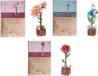 Holzblumenstrauß: Rose