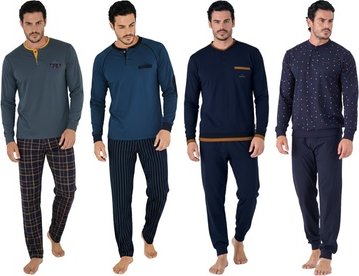 Pyjama: Blau / Gr. XXL