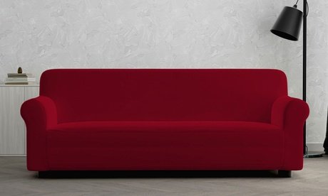 Elastischer Sofa- oder Sesselbezug „Dahlia”: 1-Sitzer / Braun