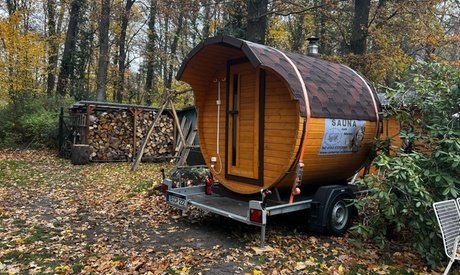 Einlösbar von Mo. - Fr.: Mobile Sauna mieten für bis zu 6 Personen