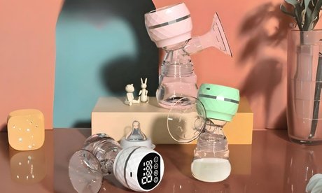 Elektrische Milchpumpe mit Flasche - Farbe zufällig