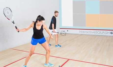 2 x 45 Min. Interactive-Squash inkl. Leihschläger und -ball für 2 Personen