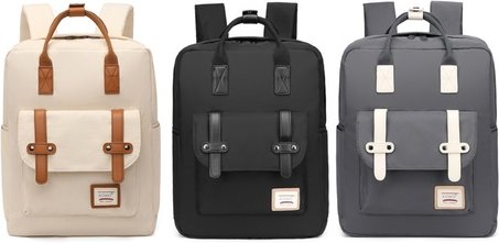 Rucksack: Beige-Braun