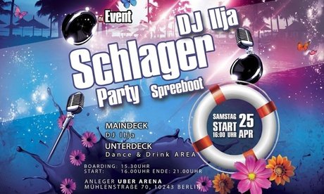 1 Ticket für Schlager auf der Spree am Sa. 25.04.2026 um 16 Uhr