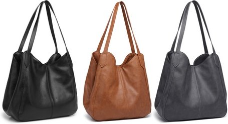 Klassische Handtasche für Damen: Grau