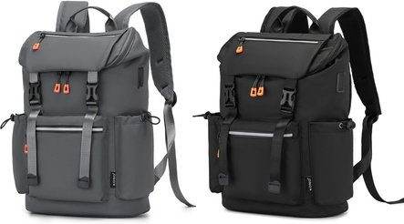 Rucksack mit USB Ladeanschluss: Grau