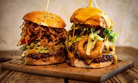 Für 2 Personen: Burger und Beilagen nach Wahl