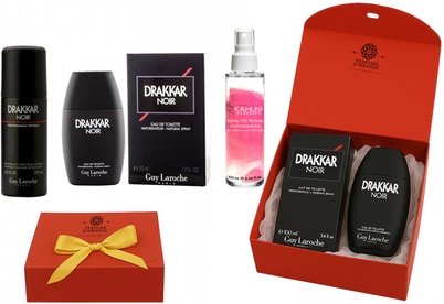 Set: Drakkar Noir EDT 100 ml Deo 150 ml & Molekularspray 100 ml in dekorativer Geschenkbox für Herren