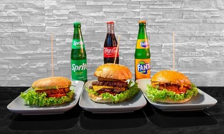 Für 1 Person: Burger nach Wahl & Pommes