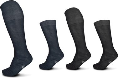 6er-Pack Baumwoll-Socken Pompea: Lange Socken / Blau / 39-41