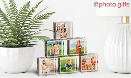 3x Mini-Foto-Acrylblock