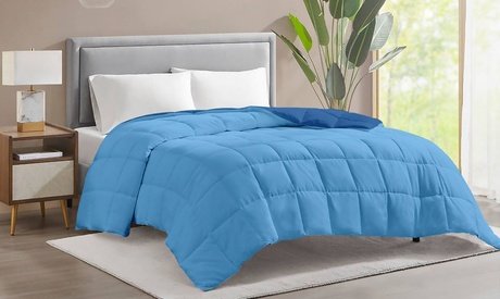 Doppelseitige Mikrofaser-Winter-Bettdecke: Einzel / Creme-Bordeaux