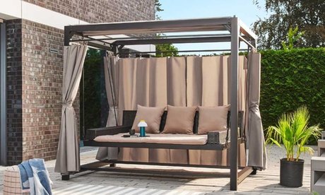 Thumbnail - Home Deluxe Pavillon Gartenliege „Provence“: Ohne Abdeckung