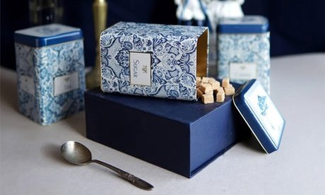 4er-Set Küchen-Aufbewahrungsdosen: Fliesen