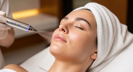 1 Glow Jet Gesichtsbehandlung à 70 Min. für 1 Person