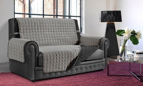 Sofabezug: 1-Sitzer / Weiß-Weiß