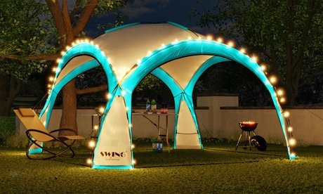 Swing & Harmonie Event-LED-Pavillon „Dome Shelter : Orange