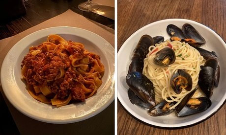 Für 4 Personen: Pasta-Gericht Hauswein und Grappa