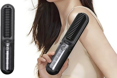 Kabellose Glättbürste