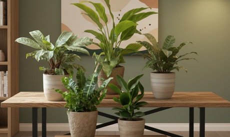 5er-Set Zimmerpflanzen mit luftreinigenden Eigenschaften