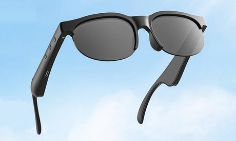 Smart-Brille mit integrierten offenen Kopfhörern