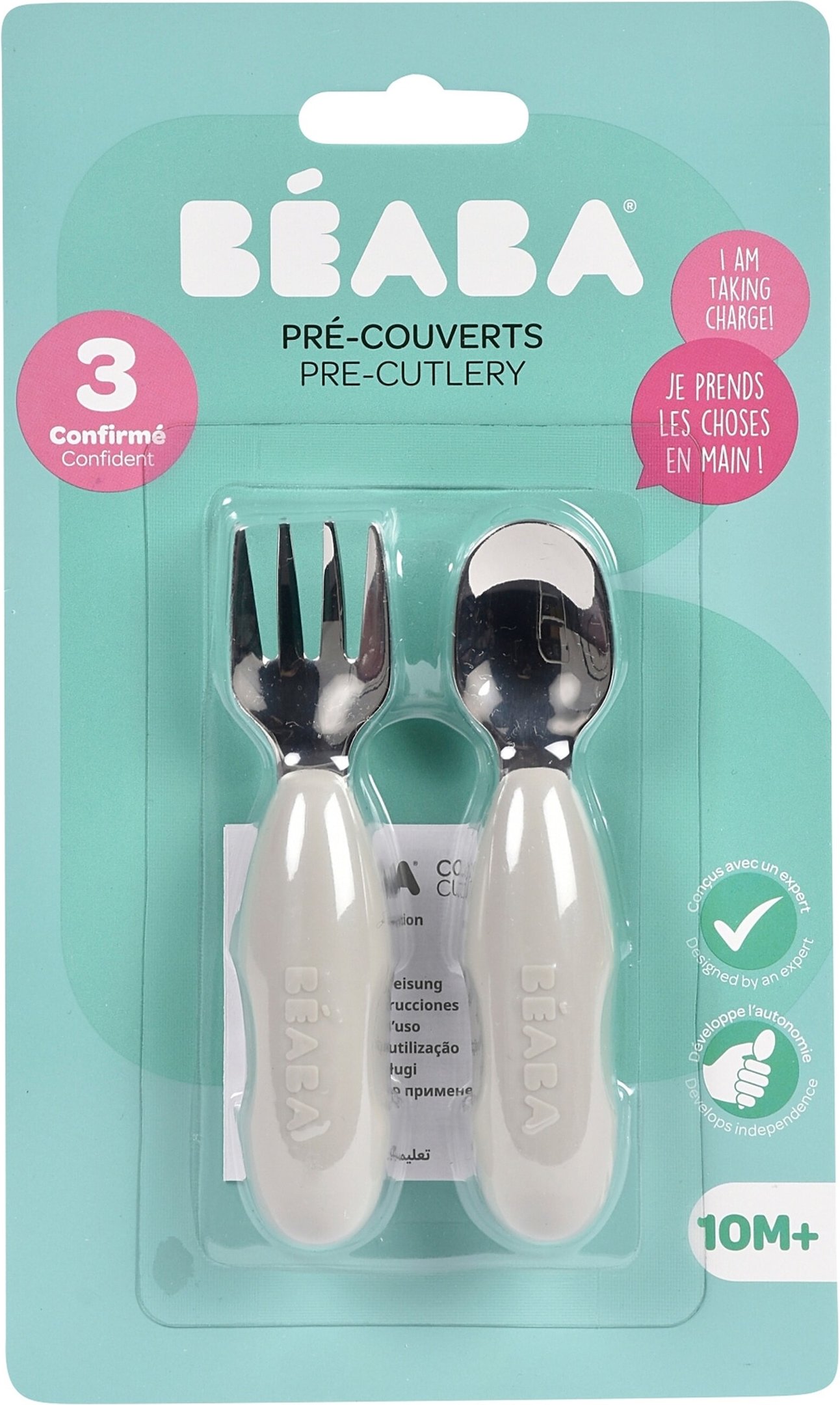 Beaba Edelstahl-Lernbesteck