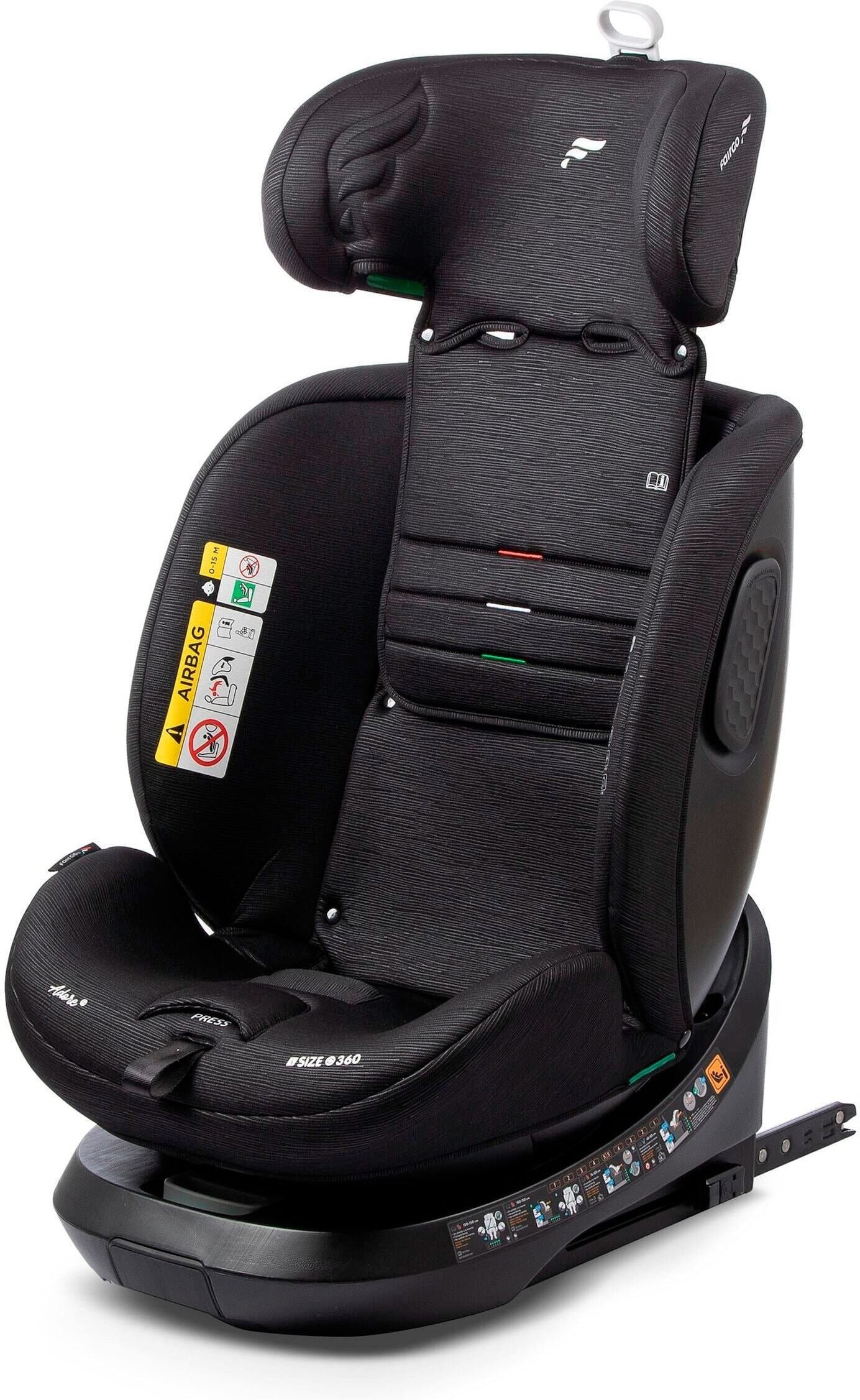 Fairgo Adore i-Size Autositz 40-150 cm - Black Sand