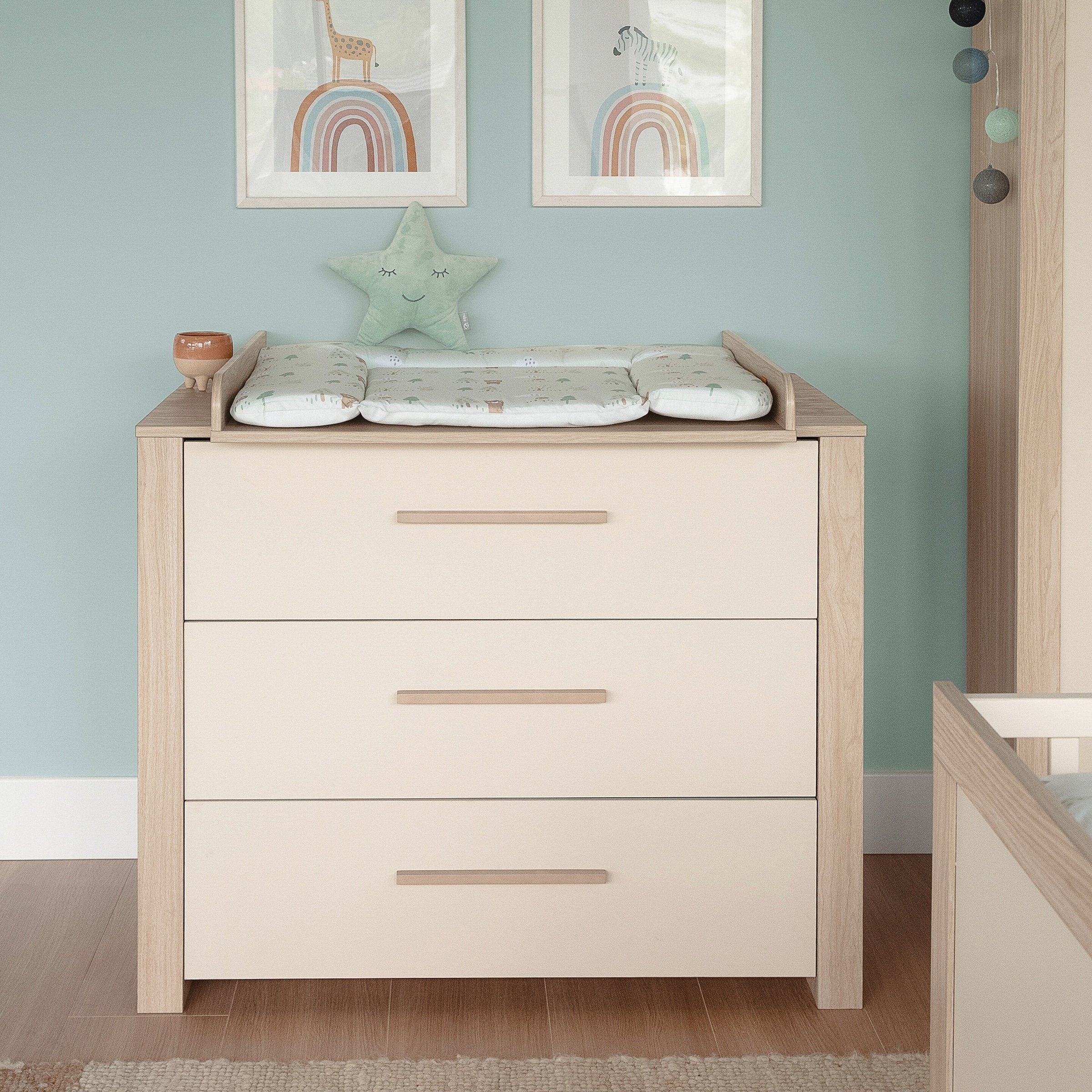 Roba Wickelkommode breit inkl. Wickelansatz Momo