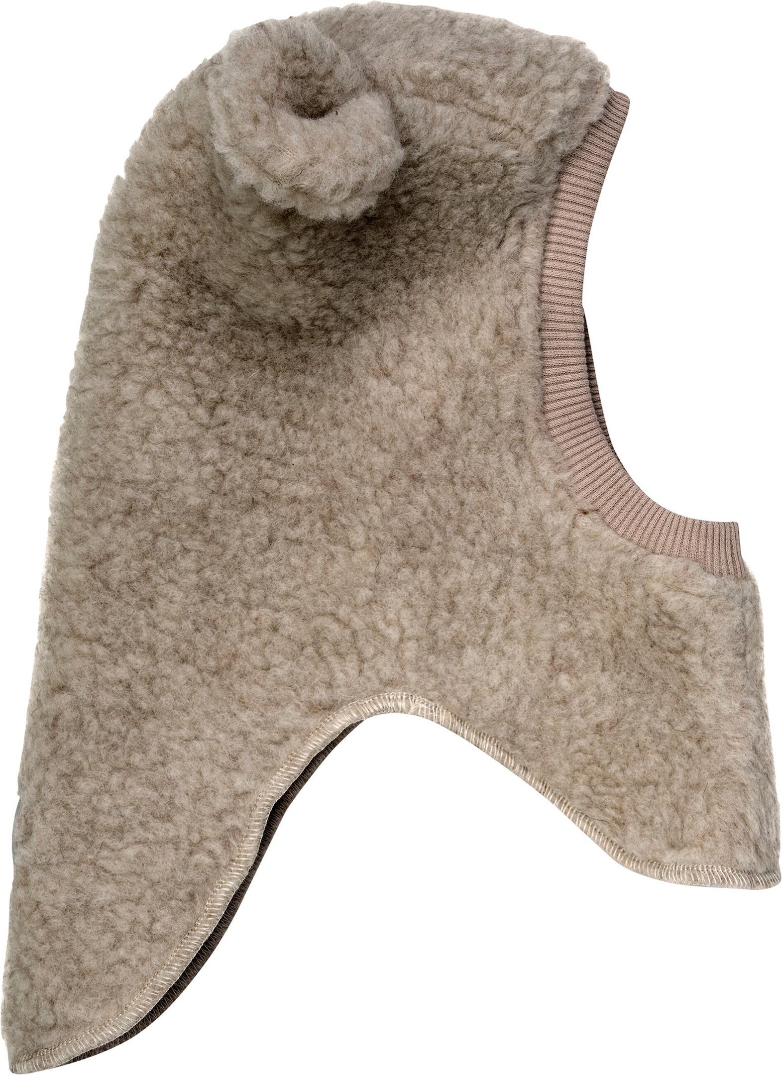 Thumbnail - Huttelihut Plüsch-Schlupfmütze mit Ohren Merinowolle