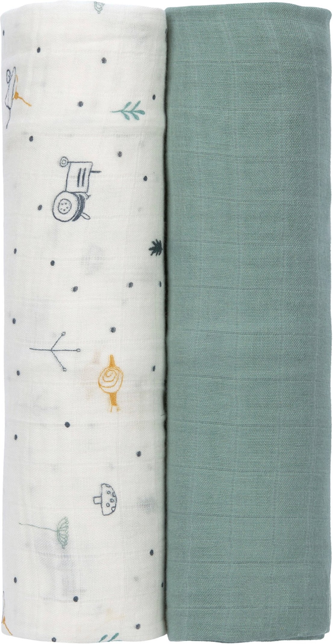 Lässig 2er-Pack Mullwindeln Heavenly Soft Swaddle XL 120x120 cm