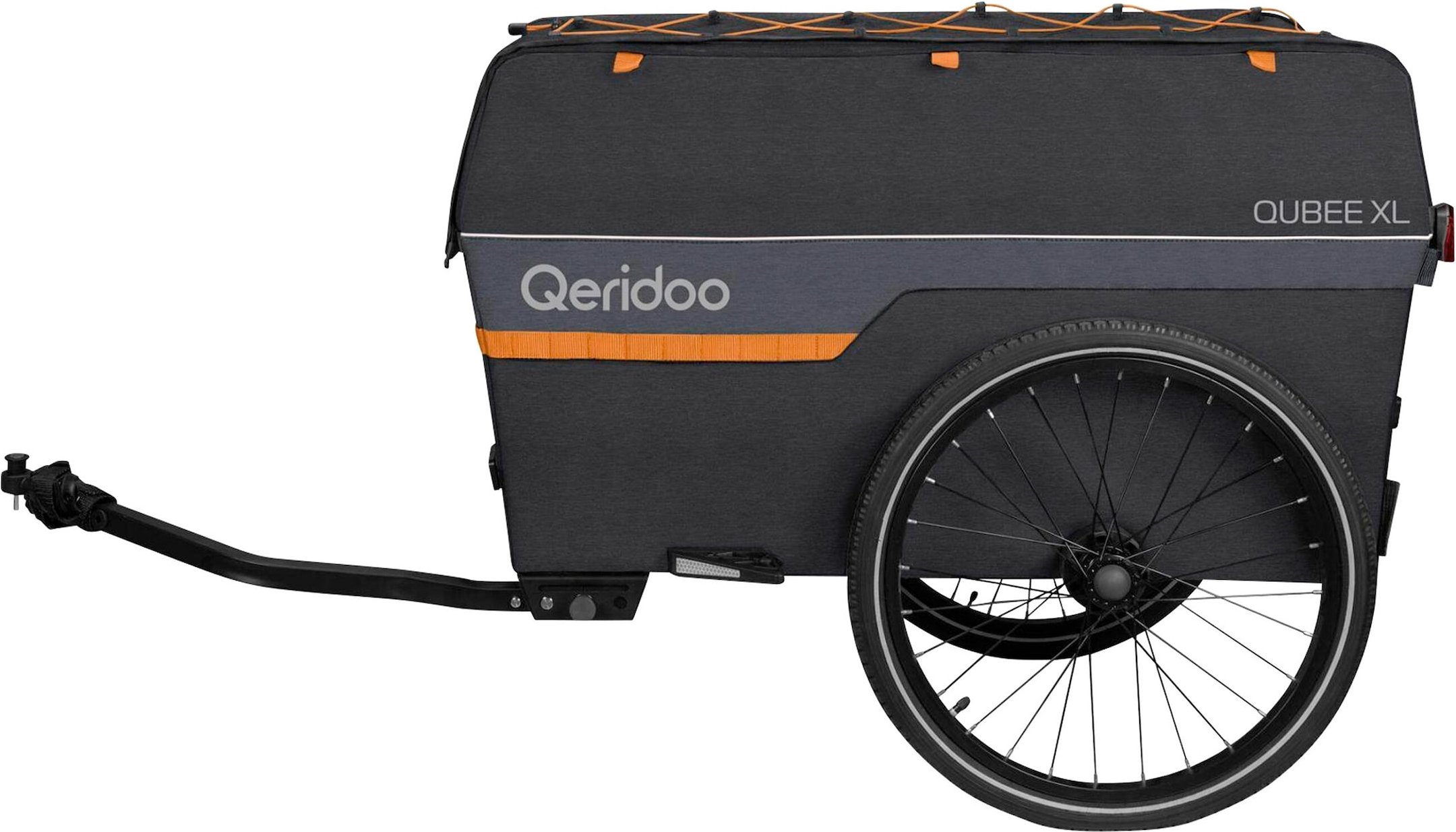 Qeridoo Fahrradanhänger Qubee XL Grey