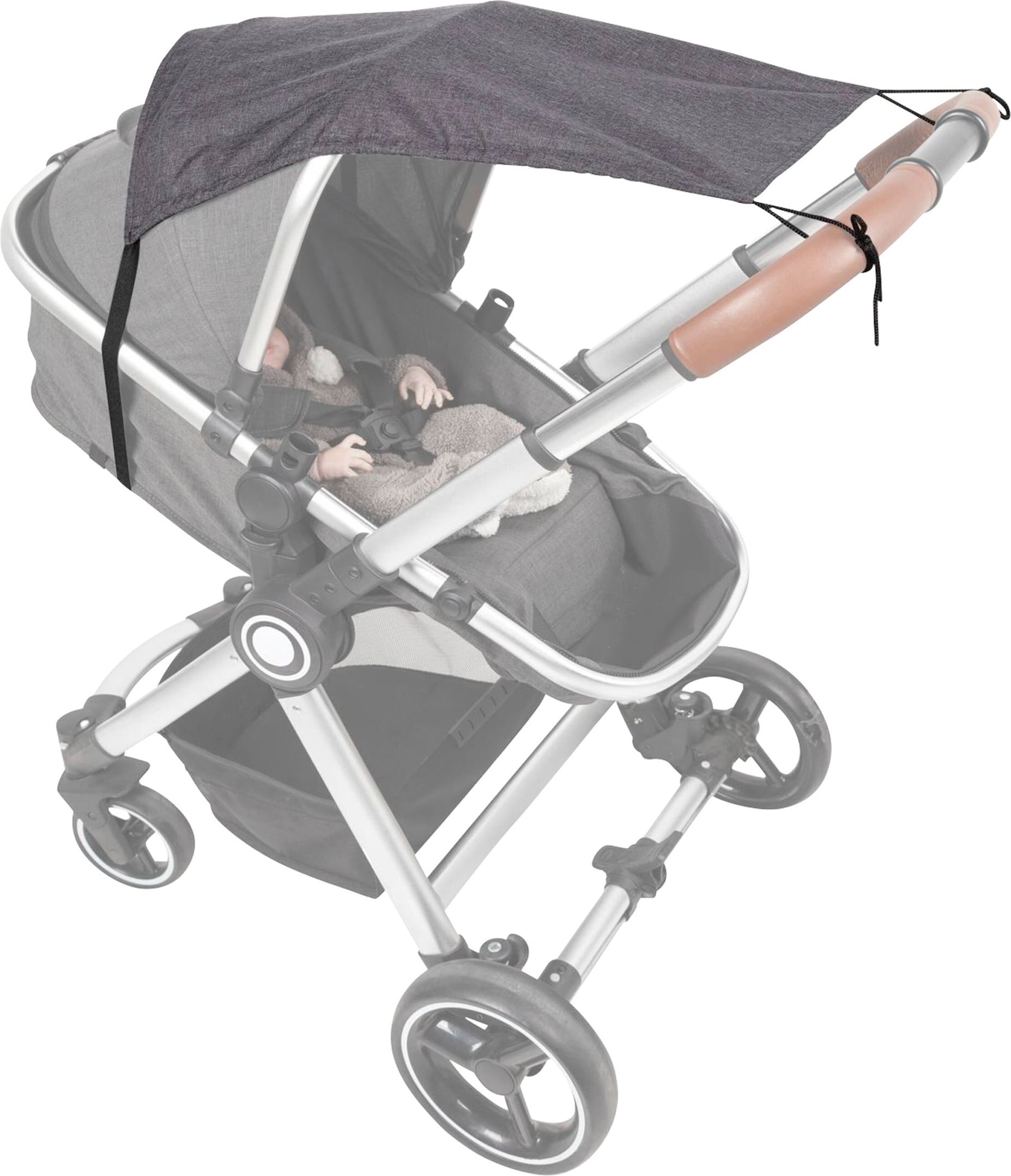 Babycab Universal Sonnenschutz für Kinderwagen grau