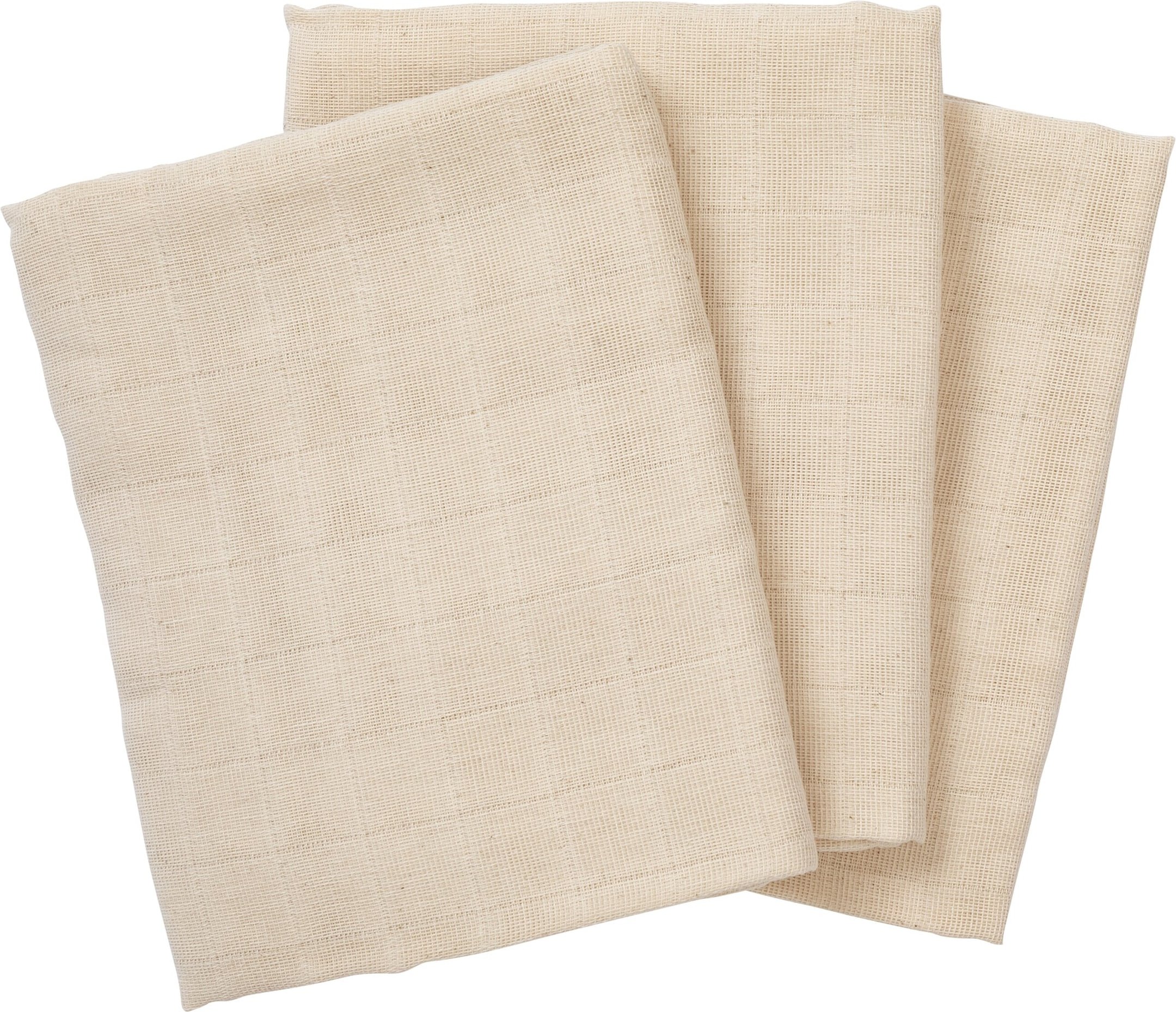 Bornino Lieblinge 3er-Pack Mullwindel ungebleicht 80x80 cm